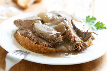 Hot Roast Beef Sandwich