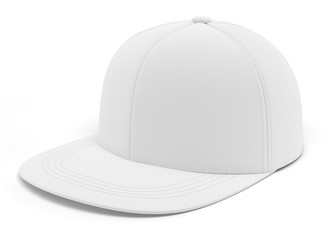 Casquette blanche sur fond blanc 1