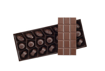 Chocolate On White