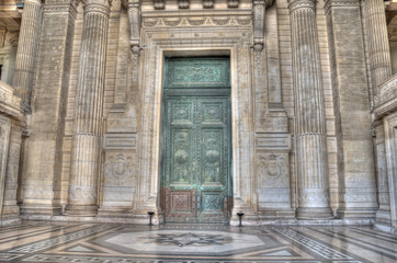 Door and wall at Justice palace at Brussels