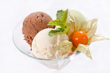 scoops of ice cream