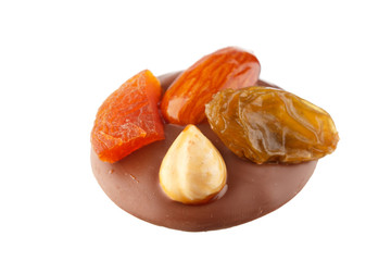 chocolate sweets with nuts