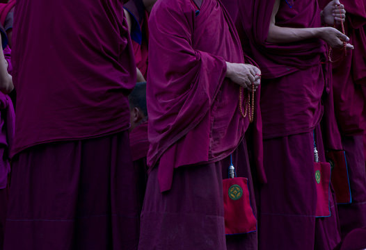Buddhist monks, Xiahe, China