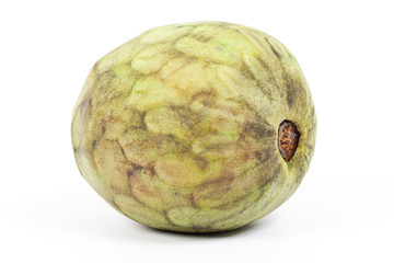 Cherimoya fruit isolated on white