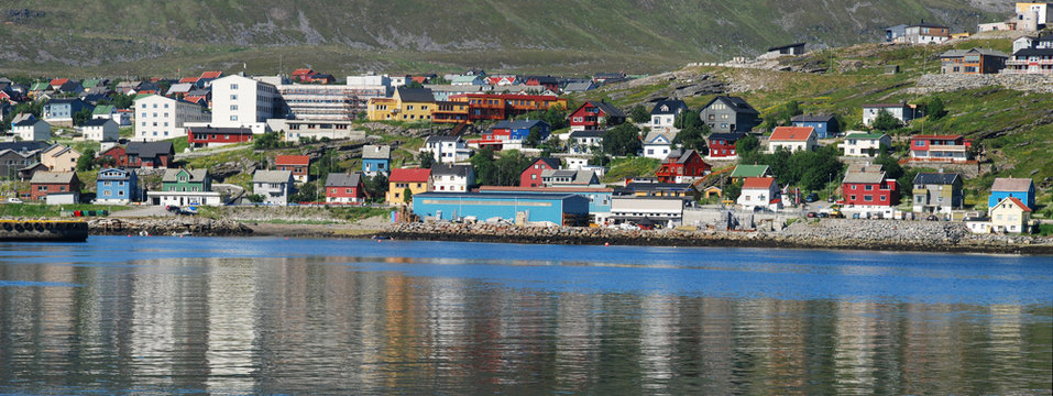 Hammerfest seen from the sea