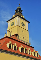 Fototapeta na wymiar Brasov, Council Square tower