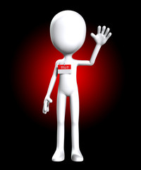 Blank Hello My Name Is