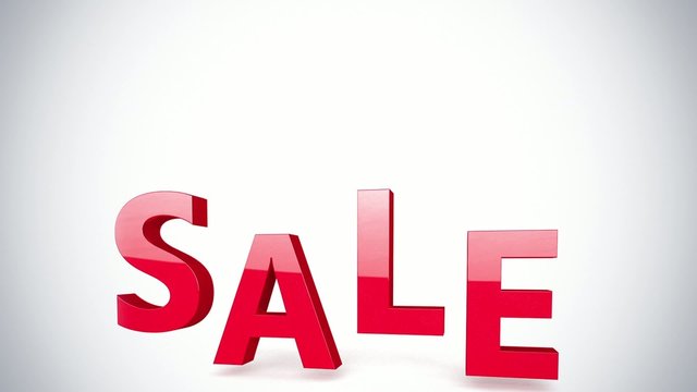 Sale sign animation