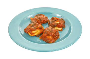 Ravioli with tomato sauce