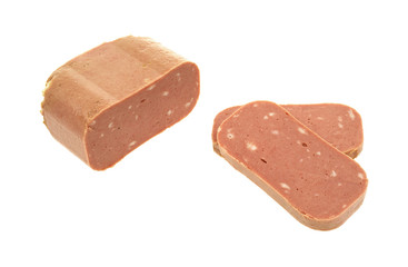 Sliced canned luncheon meat