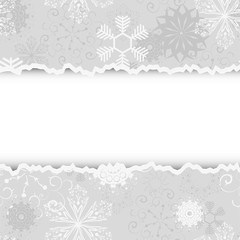 Torn christmas background with place for your text.