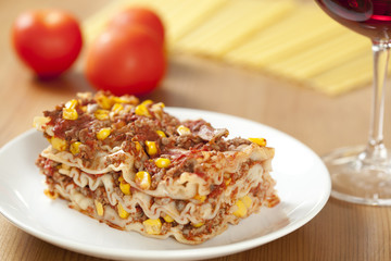 Lasagne with meat