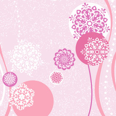 Christmas decorative background with in pink