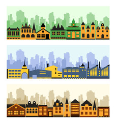 Obraz premium Fragment of the city