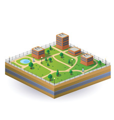 Fototapeta premium Isometric image