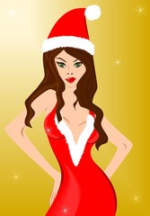 Sexy Santa girl