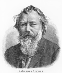 Johannes Brahms - obrazy, fototapety, plakaty