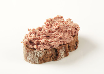 bread and  liver pate