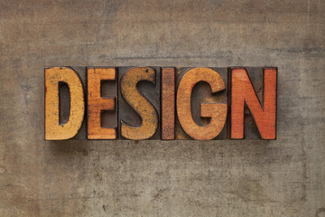 Fototapeta premium design word in letterpress type