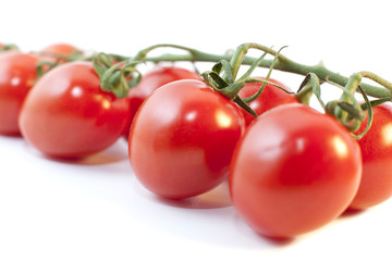 gros plan sur des petites tomates