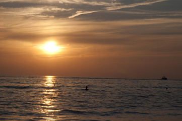 Sunset over St Pete Beach near St Petersburg Florida USA