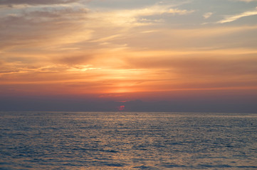 Sunset over St Pete Beach near St Petersburg Florida USA