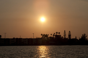 Sunset Sailing off Key West in Florida USA