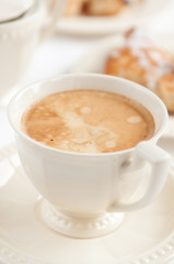 Coffee in white cup