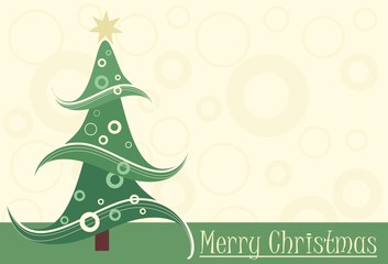 Naklejka premium creative christmas tree with place for your text