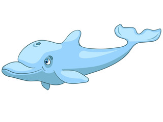 Cartoon Character Dolphin