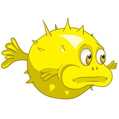 Cartoon Character Fish Urchin