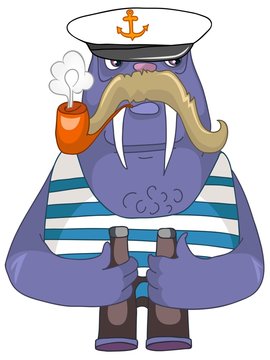 Cartoon Character Walrus