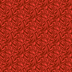 Red seamless wallpaper pattern