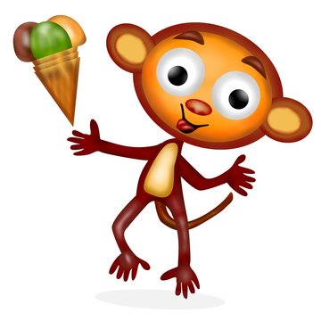 monkey con gelato