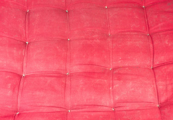 The red sofa.