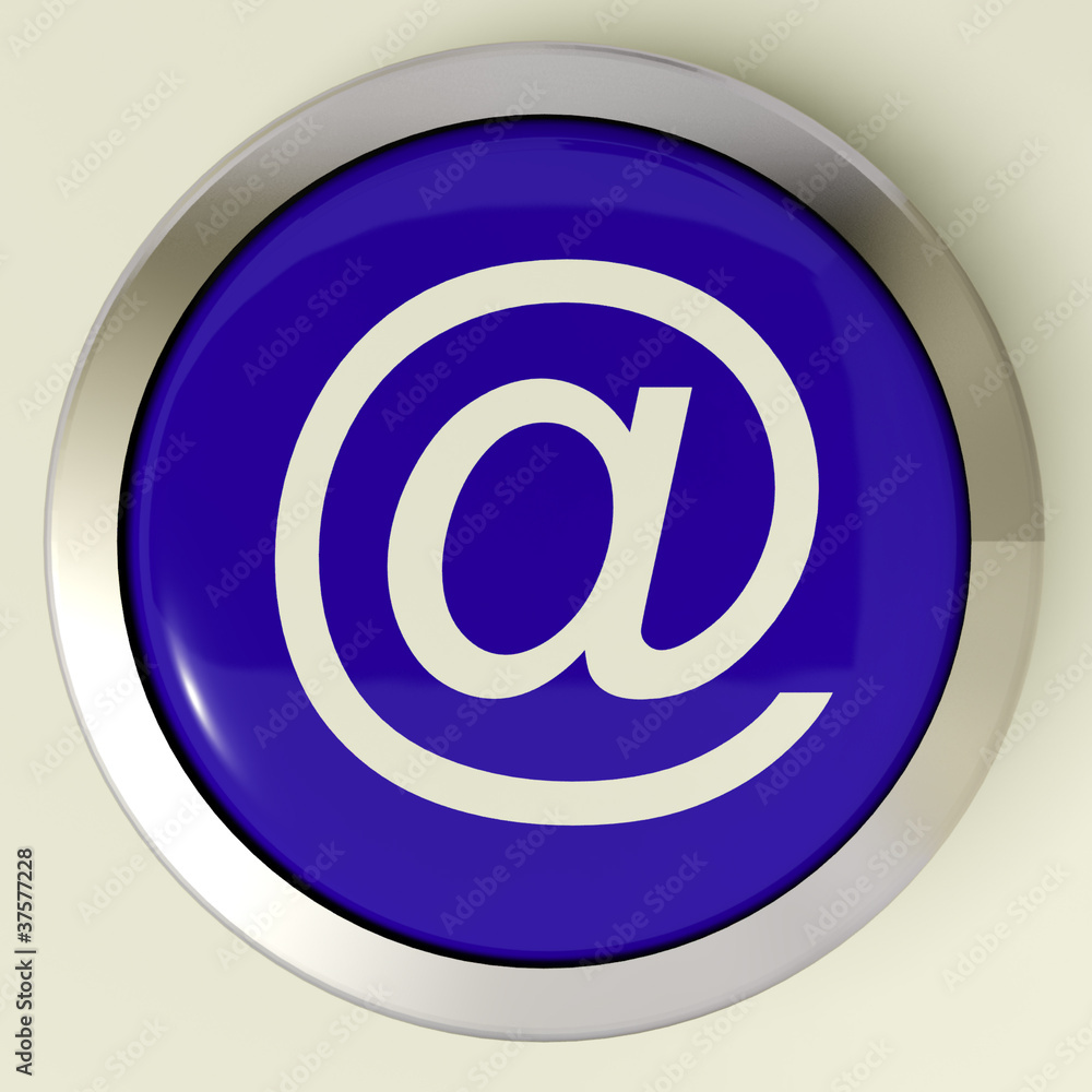 Aufkleber email button for sending message over internet