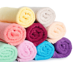 Obraz na płótnie Canvas Połączone kolorów ręczniki