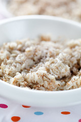 Hot porridge with fiber