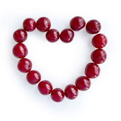 Heart of cherries