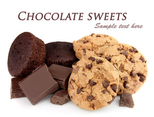 Delicious chocolate sweets