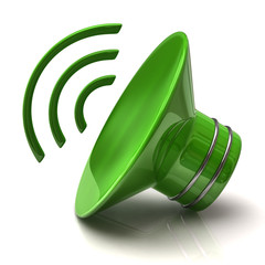 Green speaker icon