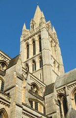 Fototapeta na wymiar Truro Cathedral tower, Cornwall UK.