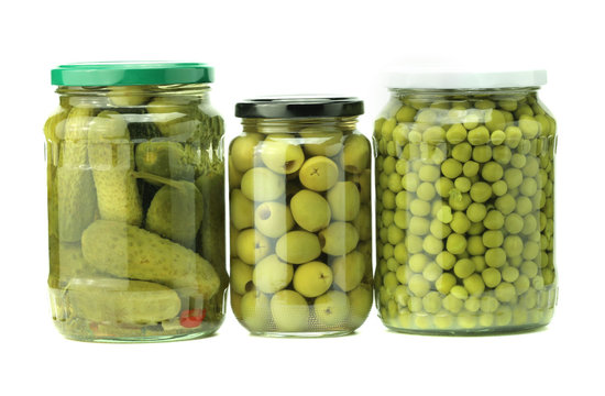 jars of preserved food