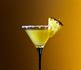 glass with  cocktail