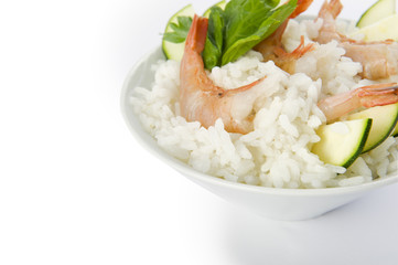 Ristto gamberi e zucchine asiatico