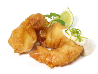 Scampi im Backteig