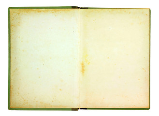 Open old book blank page, with clipping paths