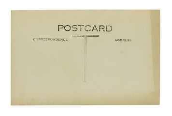 vintage postcard on a white background