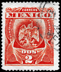MEXICO - CIRCA 1899 Arms