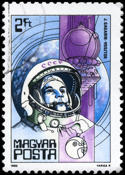 HUNGARY - CIRCA 1982 Gagarin